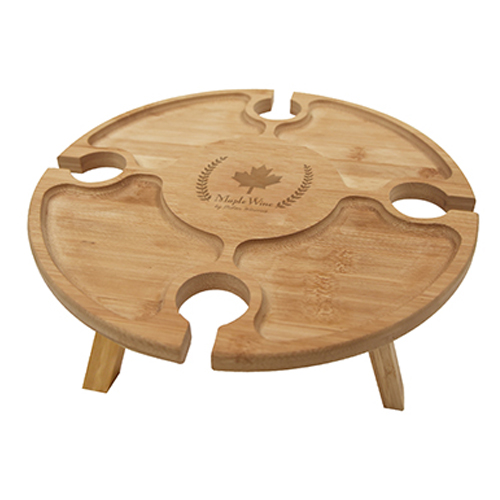 Portable Wine & Cheese Serving Table